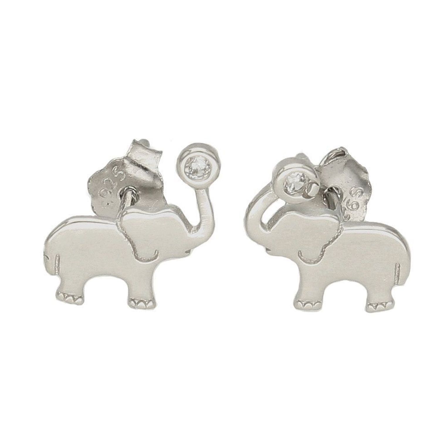 Kolczyki srebrne wkrętki słoniki z cyrkonią DIA-KLC-6605-925. Kolczyki damskie srebrne wkrętki.. Kolczyki dziecięce srebrne. Gładkie srebrne kolczyki słoniki. Kolczyki srebrne dla miłośników zwierząt. Kolczyki srebrne idealne.jpg