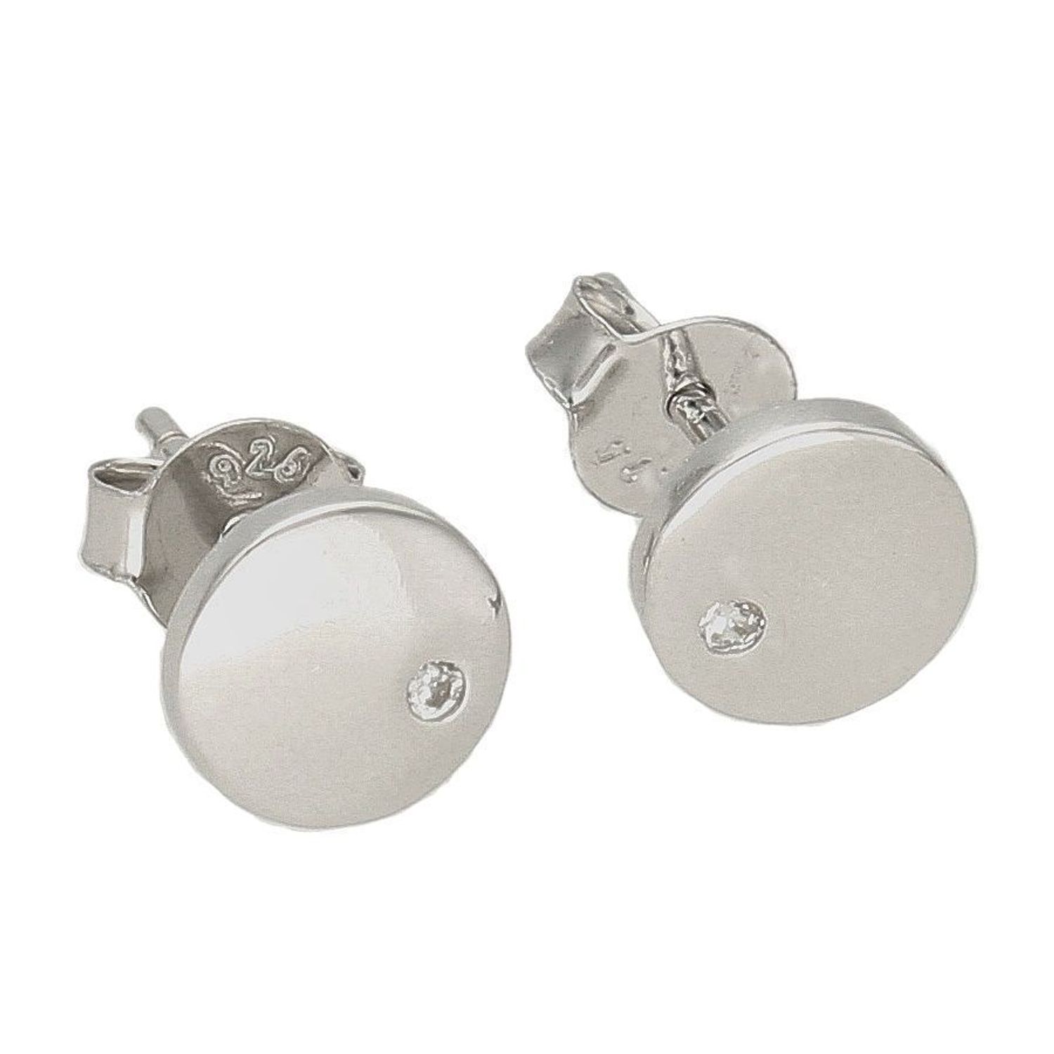 Kolczyki srebrne wkrętki 'Gładkie kółeczka z cyrkonią' DIA-KLC-6614-925. Kolczyki damskie srebrne wkrętki. Kolczyki dziecięce srebrne. Gładkie srebrne kolczyki. Kolczyki srebrne dz cyrkonią. Kolczyki srebrne idealne na prezent.jpg