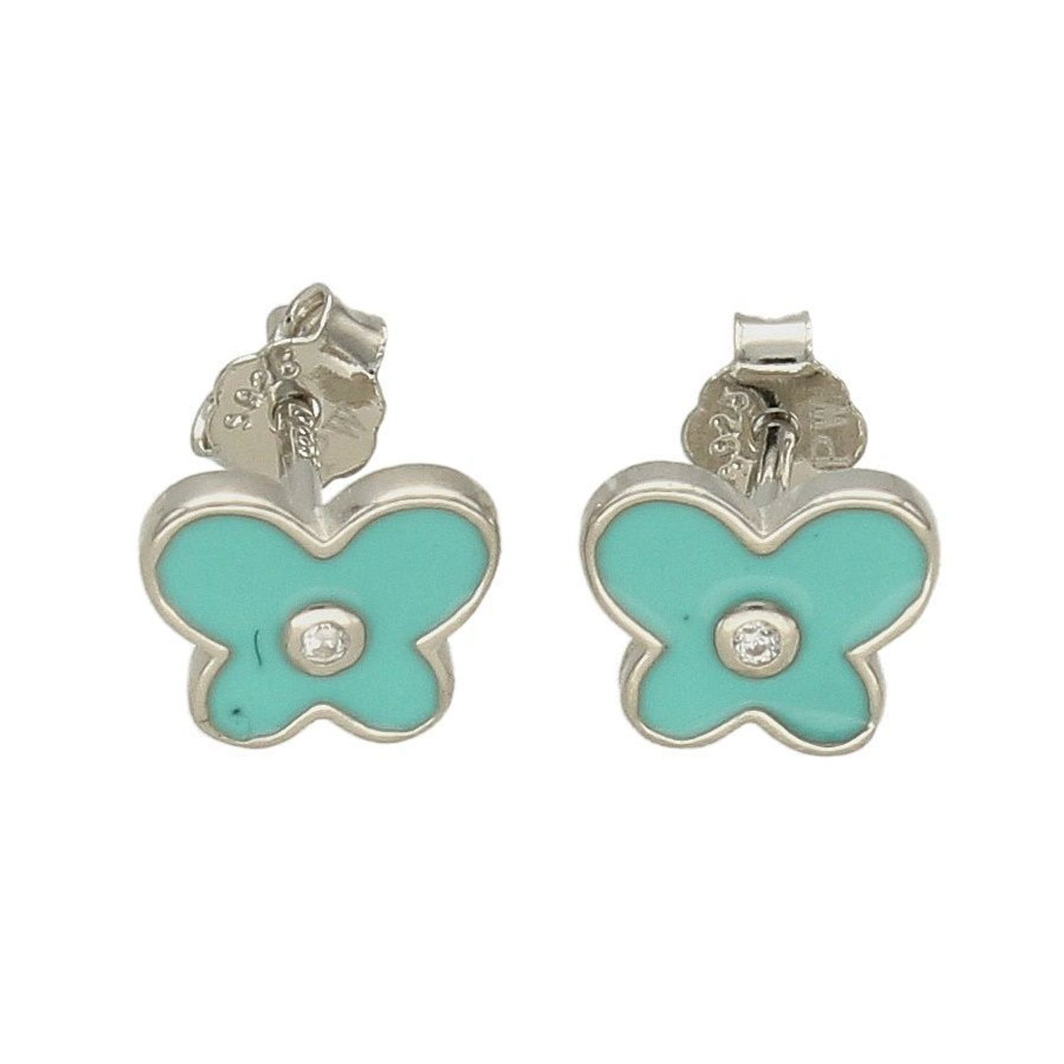 Kolczyki srebrne dla dziewczynki 'Niebieskie motylki z cyrkonią' DIA-KLC-6620-925. Kolczyki srebrne wkrętki dla dzieci. Kolczyki srebrne motylki. Kolczyki srebrne niebieskie dla dziewczynki. Kolczyki z niebieskąemalią. Kolczyk.jpg