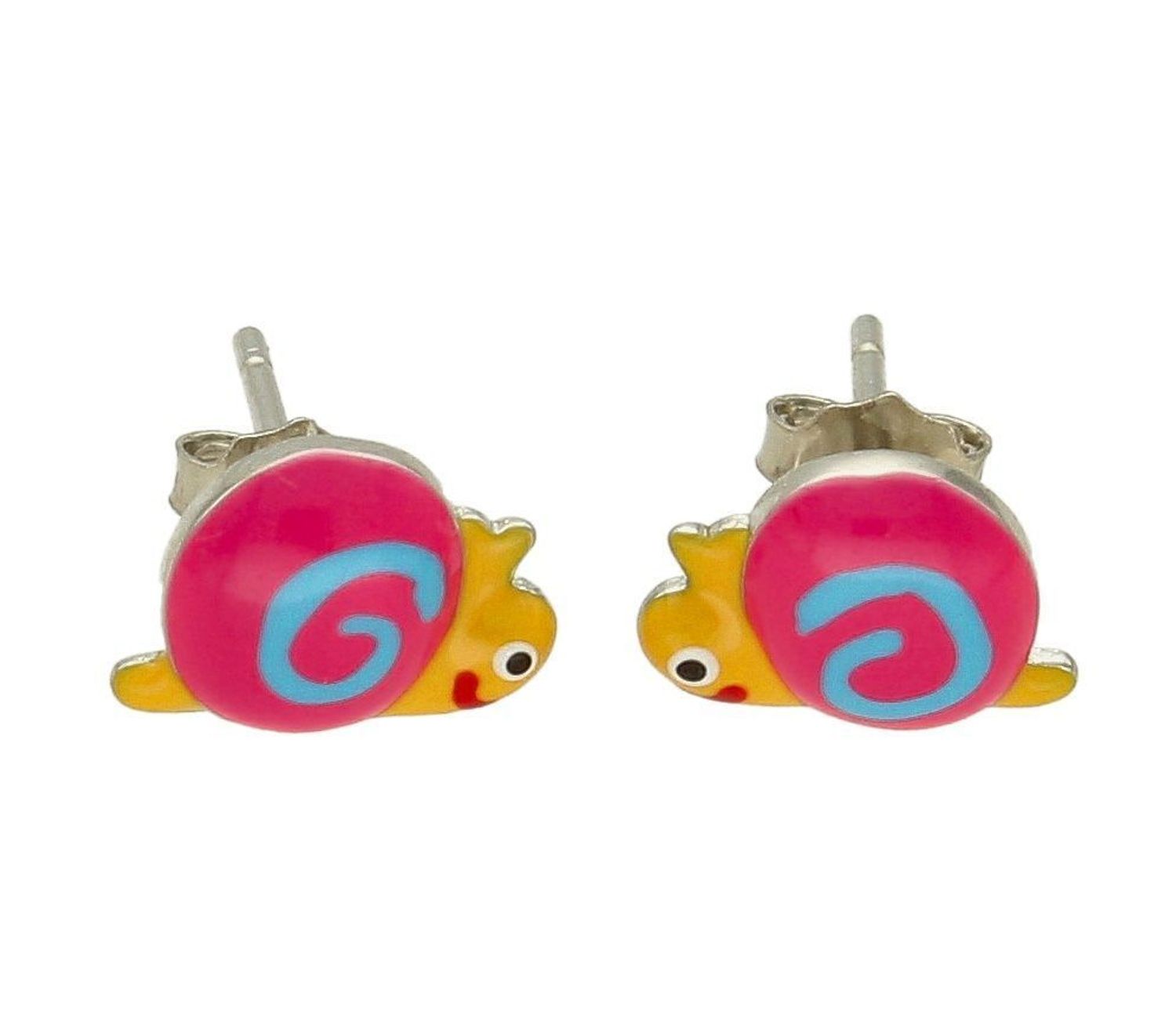Kolczyki srebrne dla dziewczynki 'Kolorowe ślimaczki' DIA-KLC-6626-925.  Kolczyki srebrne wkrętki dla dzieci. Kolczyki srebrne ślimaczki. Kolczyki srebrne niebieskie dla dziewczynki. Kolczyki z kolorową emailą. Kolczyki dla dz.jpg