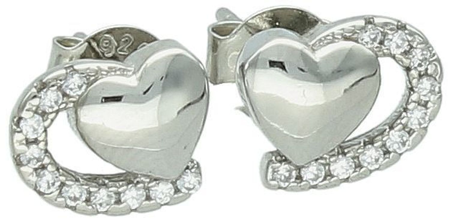 Kolczyki srebrne serduszka zdobione cyrkoniami próba 925, DIA-KLC-6633-925 Te urocze kolczyki w kształcie serduszek to idealny wybór dla miłośników delikatnej, ale pełnej blasku biżuterii1.jpg