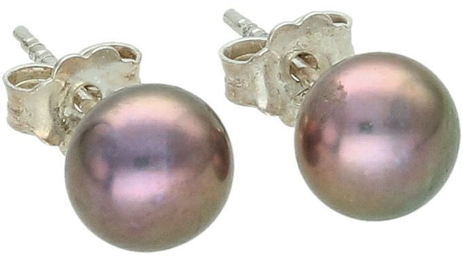 Kolczyki srebrne próba 925 z fioletową perłą DIA-KLC-6657-925 Wyjątkowe kolczyki z fioletową perłą to doskonałe połączenie klasyki i nowoczesnego stylu.1.jpg