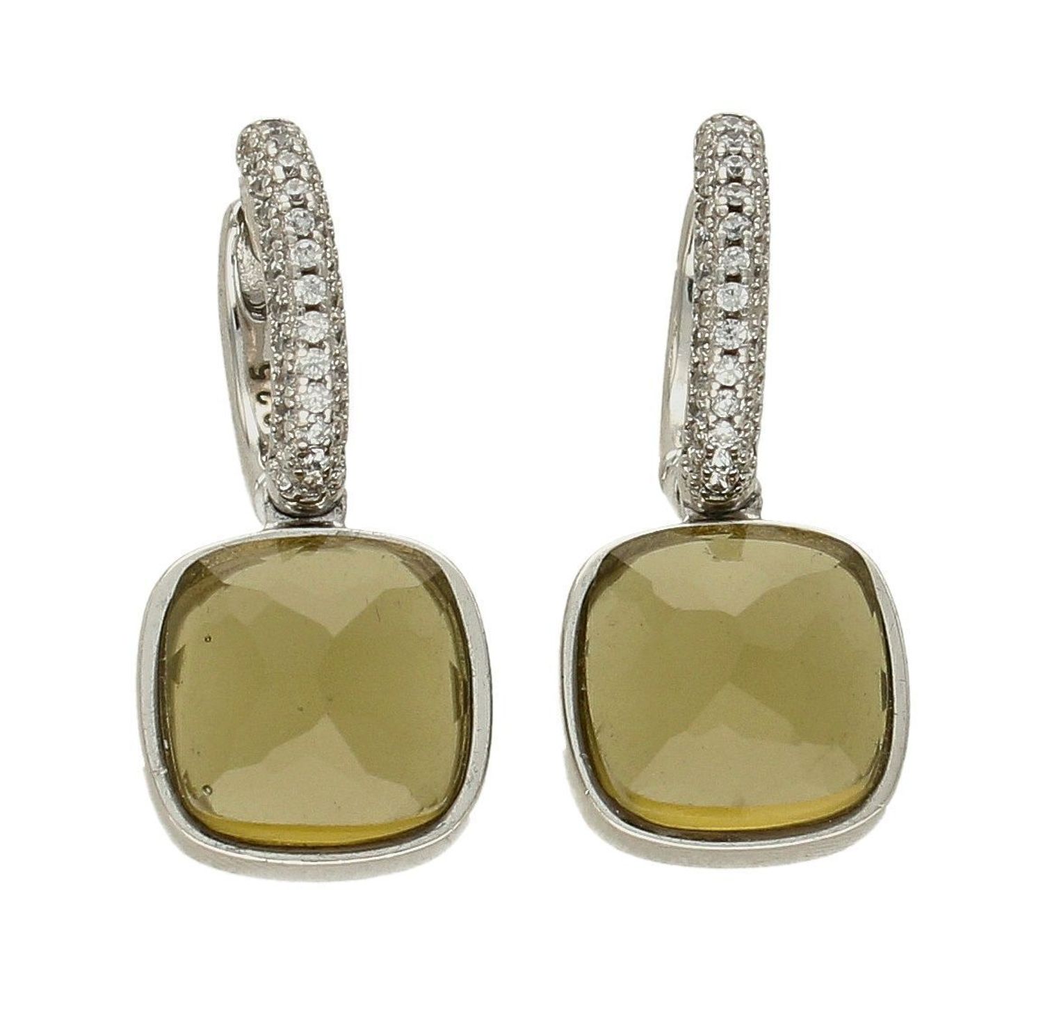 Kolczyki srebrne z cyrkoniami DIA-KLC-6698-925.  Kolczyki srebrne wiszące. Kolczyki z cyrkoniami. Kolczyki srebrne damskie. Kolczyki srebrne idealne na prezent. Kolczyki srebrne kółeczka z zawieszką..jpg