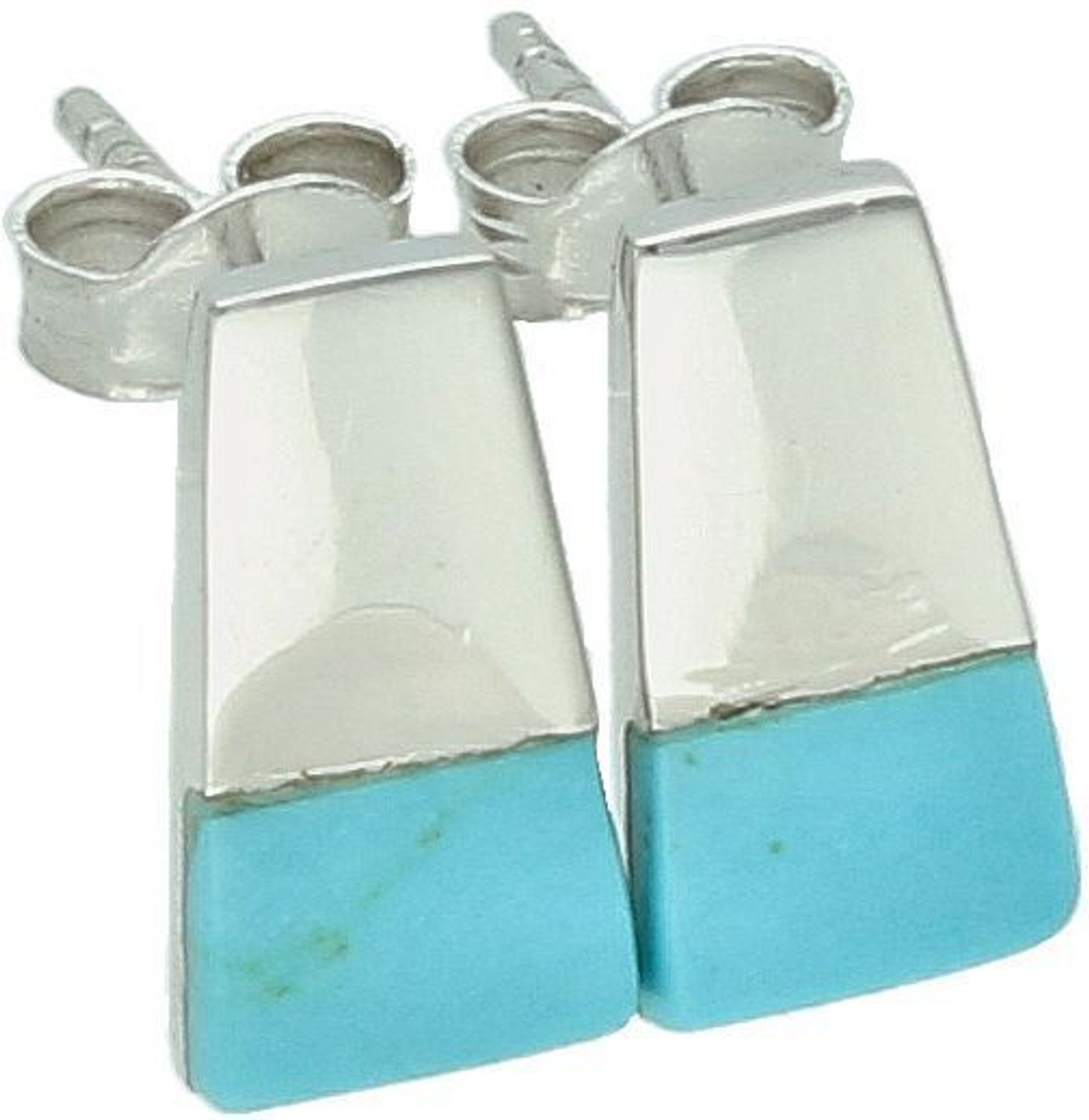 Srebrne kolczyki damskie z turkusem DIA-KLC-6733-925 – srebro 925, zapięcie na sztyft.jpg