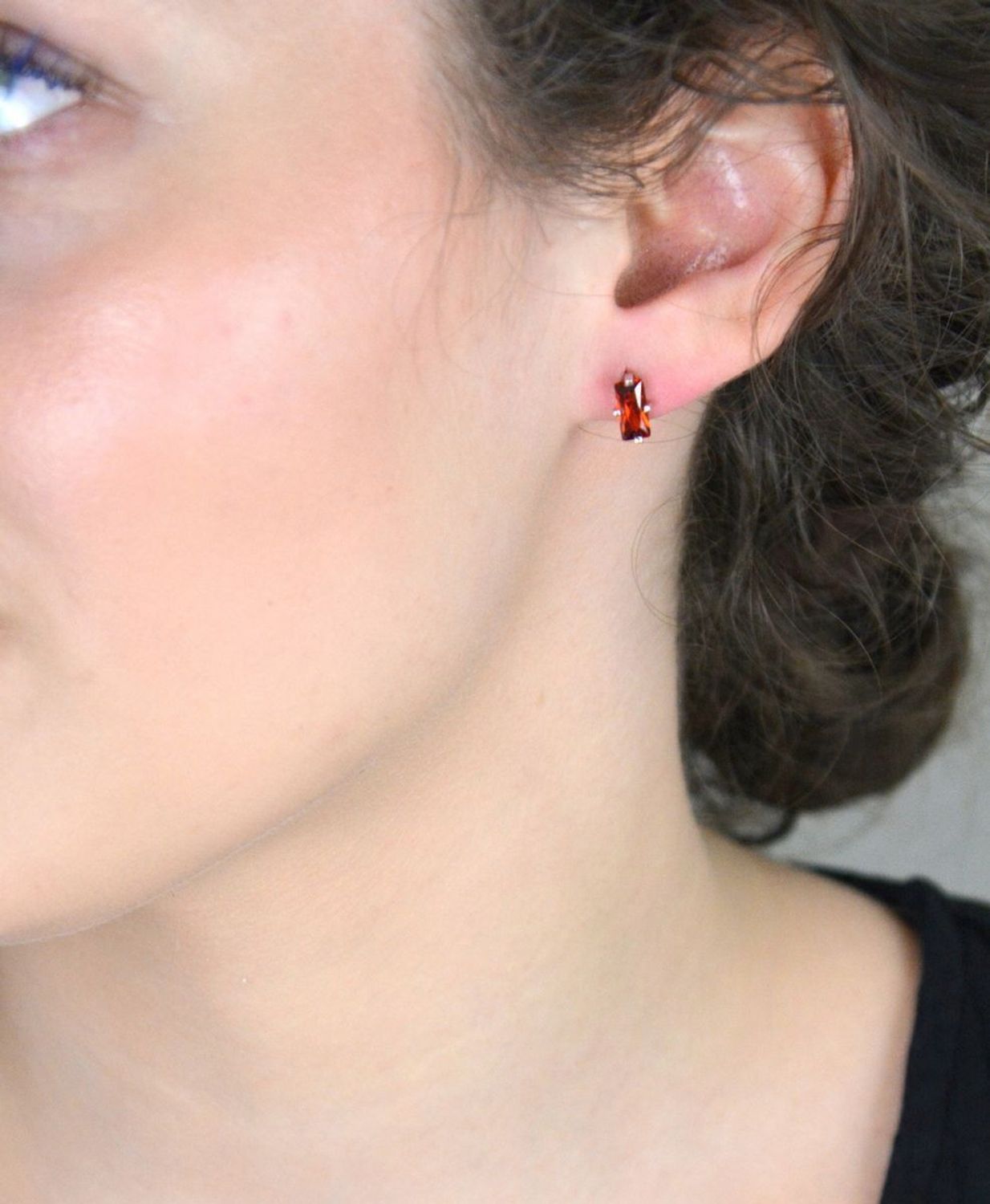 Srebrne kolczyki pomarańczowe cyrkonie, DIA-KLC-6761-925.jpg