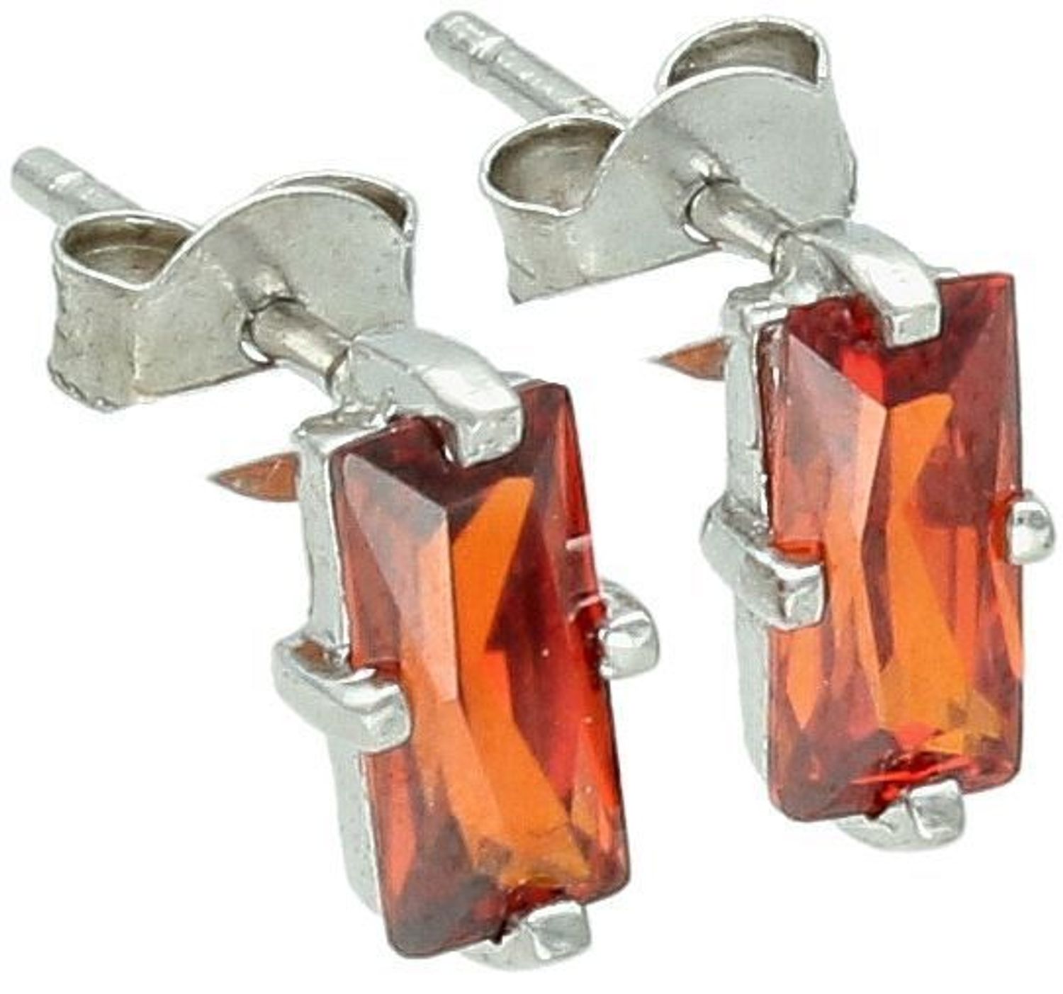 Srebrne kolczyki pomarańczowe cyrkonie, DIA-KLC-6761-925.jpg