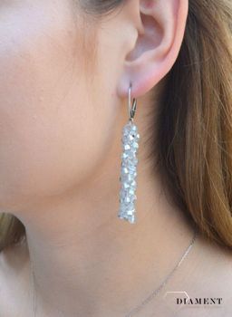 Kolczyki srebrne wiszące Swarovski DIA-KLC-6804-925. Kolczyki wiszące srebrne. Kolczyki srebrne damskie. Kolczyki Swarovski element. Kolczyki damskie z kryształkami Swarovskiego. Idealne kolczyki do wieczo (1).JPG