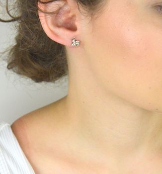 Srebrne kolczyki dziecięce ślimaczki DIA-KLC-6836-925. Motyw natury i zwierząt w biżuterii. Srebro 925, zapięcie na sztyft, idealne na prezent dla dziecka (1).JPG