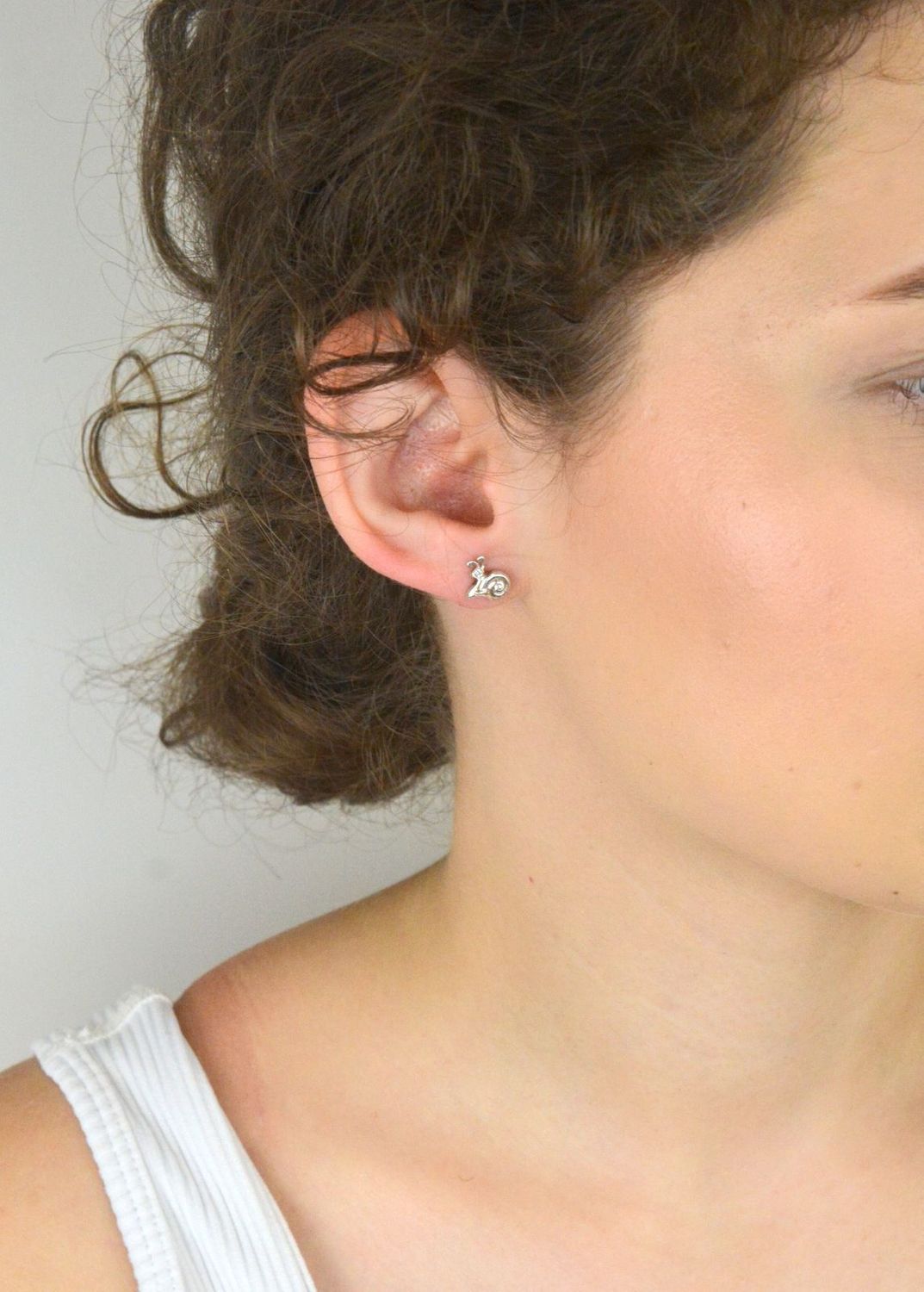 Srebrne kolczyki dziecięce ślimaczki  Kolczyki natura  Srebro 925.jpg