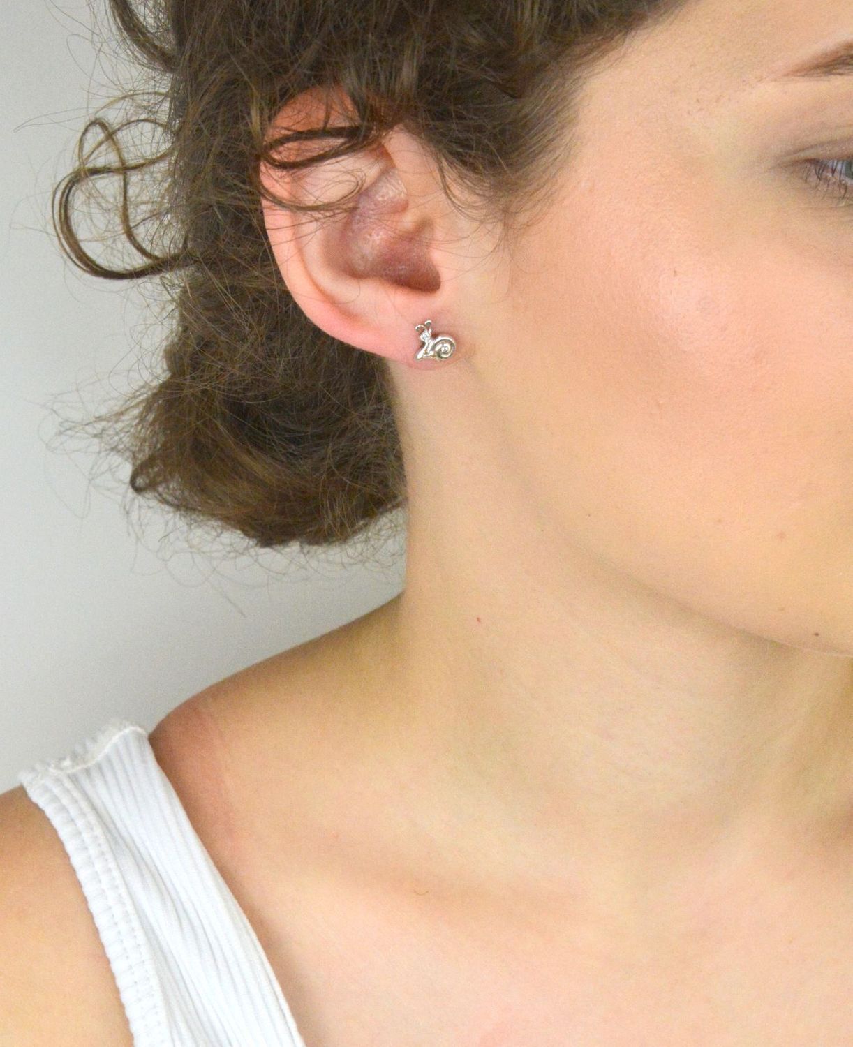 Srebrne kolczyki dziecięce ślimaczki  Kolczyki natura  Srebro 925.jpg