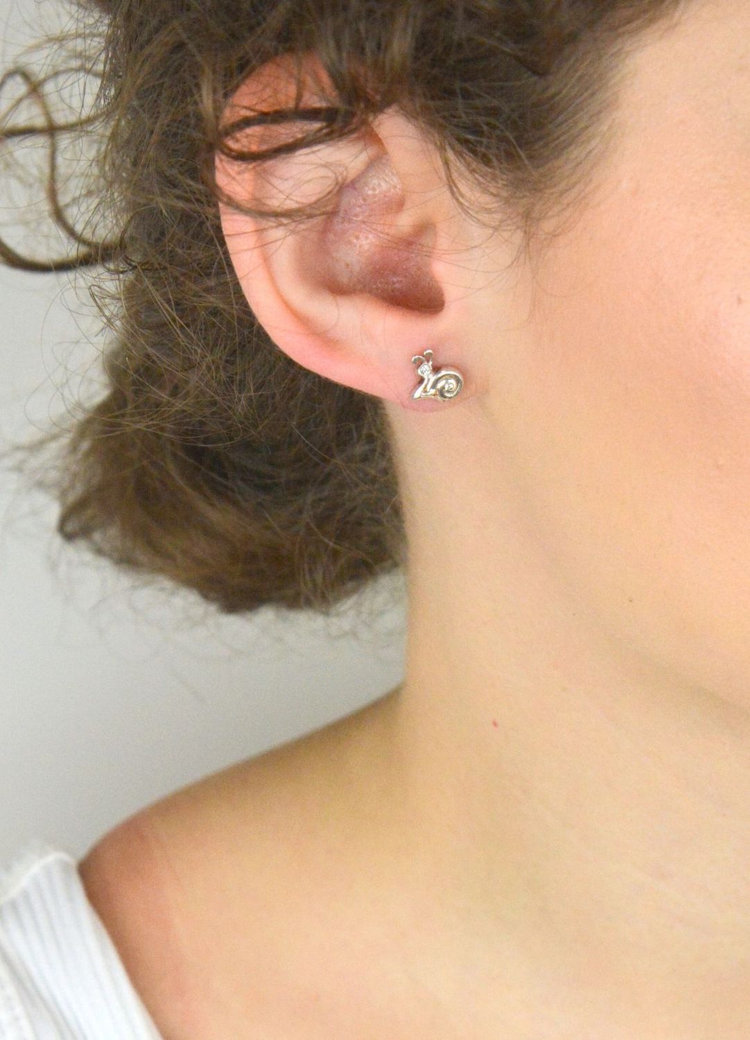 Srebrne kolczyki dziecięce ślimaczki  Kolczyki natura  Srebro 925.jpg