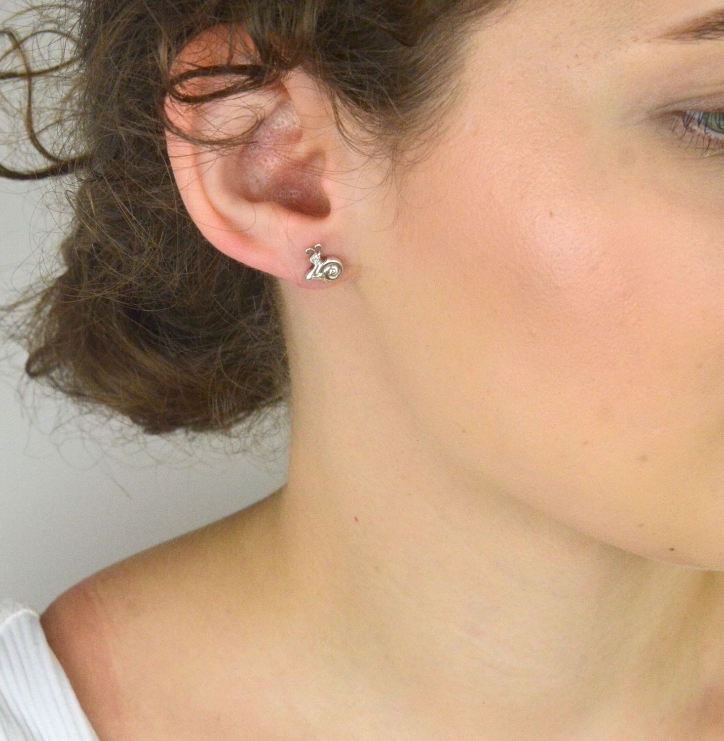 Srebrne kolczyki dziecięce ślimaczki  Kolczyki natura  Srebro 925.jpg