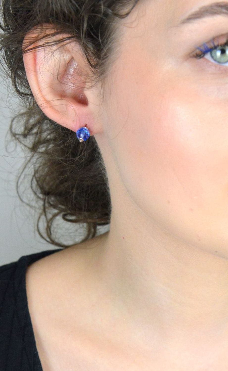 Srebrne kolczyki niebieskie wkrętki 925, DIA-KLC-6851-925.jpg