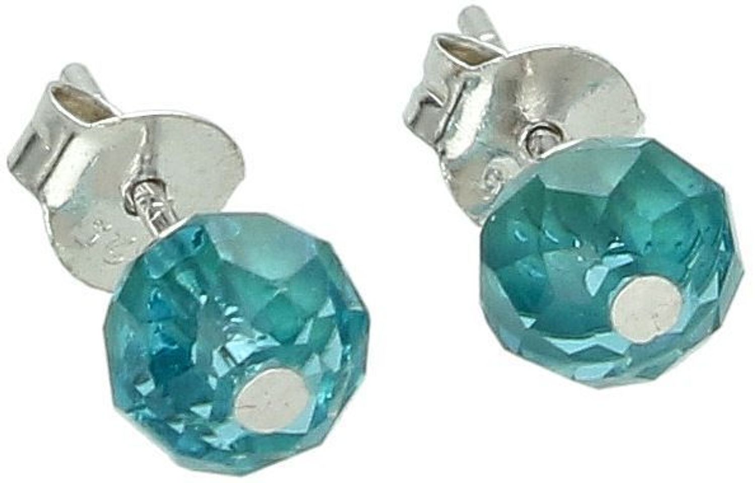 Srebrne kolczyki błękitne wkrętki 925, DIA-KLC-6853-925.jpg