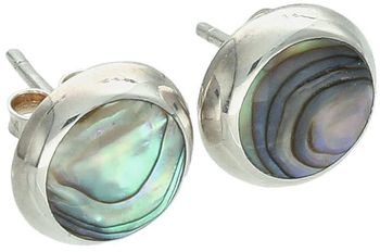 Delikatne kolczyki damskie srebrne próba 925, okrągłe z masą perłową. Wielkość 1,0 cm, waga 1,60 g, zapięcie na sztyft. Model DIA-KLC-6865-925.1.jpg
