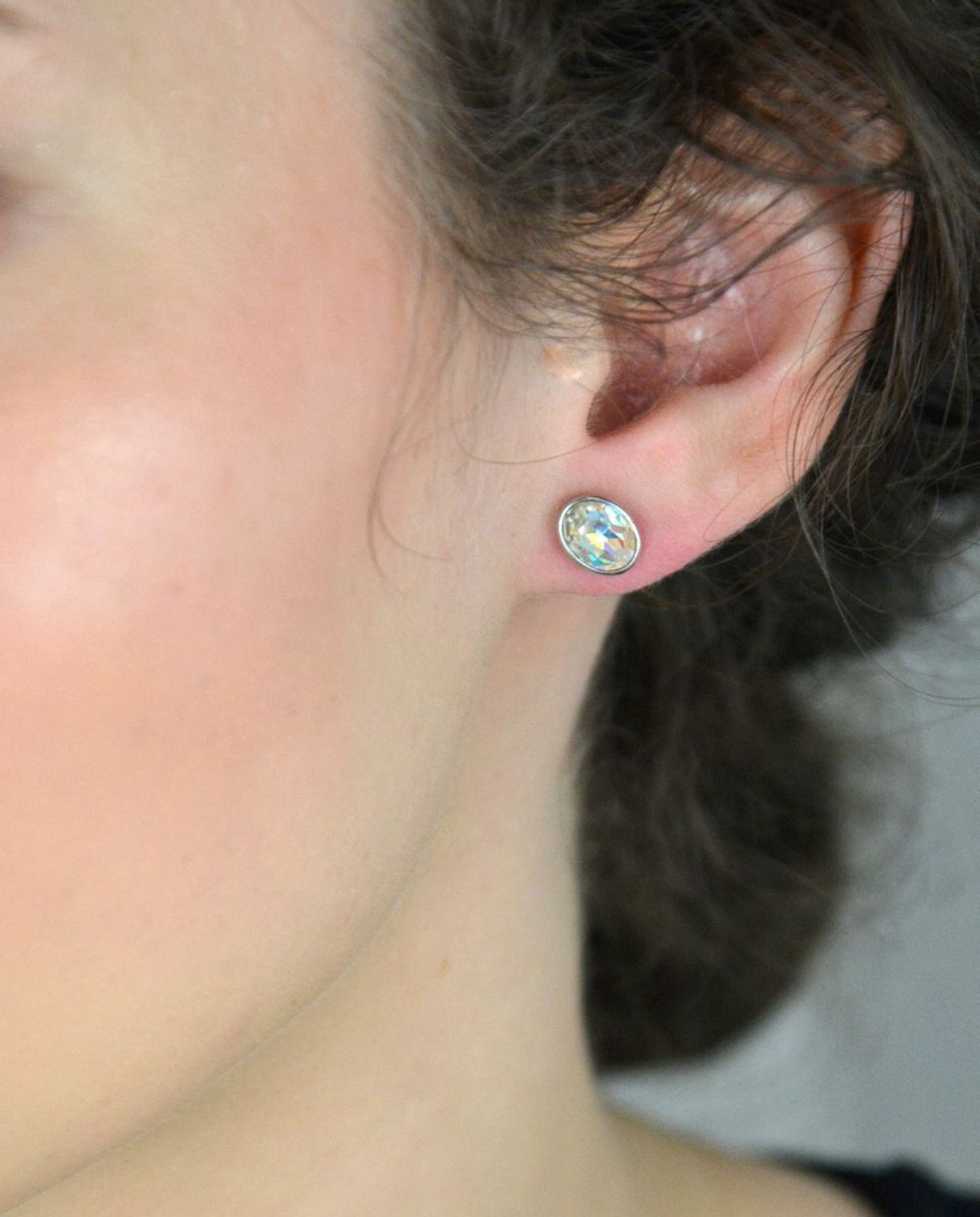 Kolczyki srebrne białe kryształki Swarovski 925, DIA-KLC-6870-925....jpg