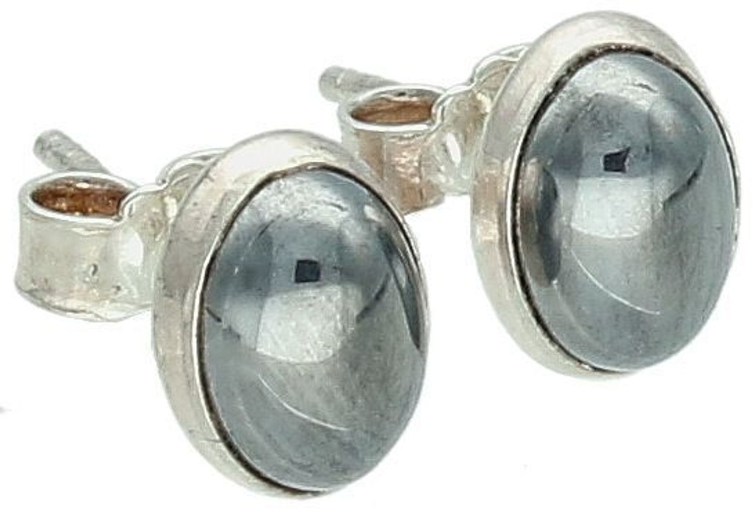 Kolczyki srebrne próba 925 krzem DIA-KLC-6884-925 Kolczyki srebrne owalne z krzemem (model DIA-KLC-6884-925) to elegancka biżuteria, która łączy klasykę z naturalnym pięknem kamienia1.jpg