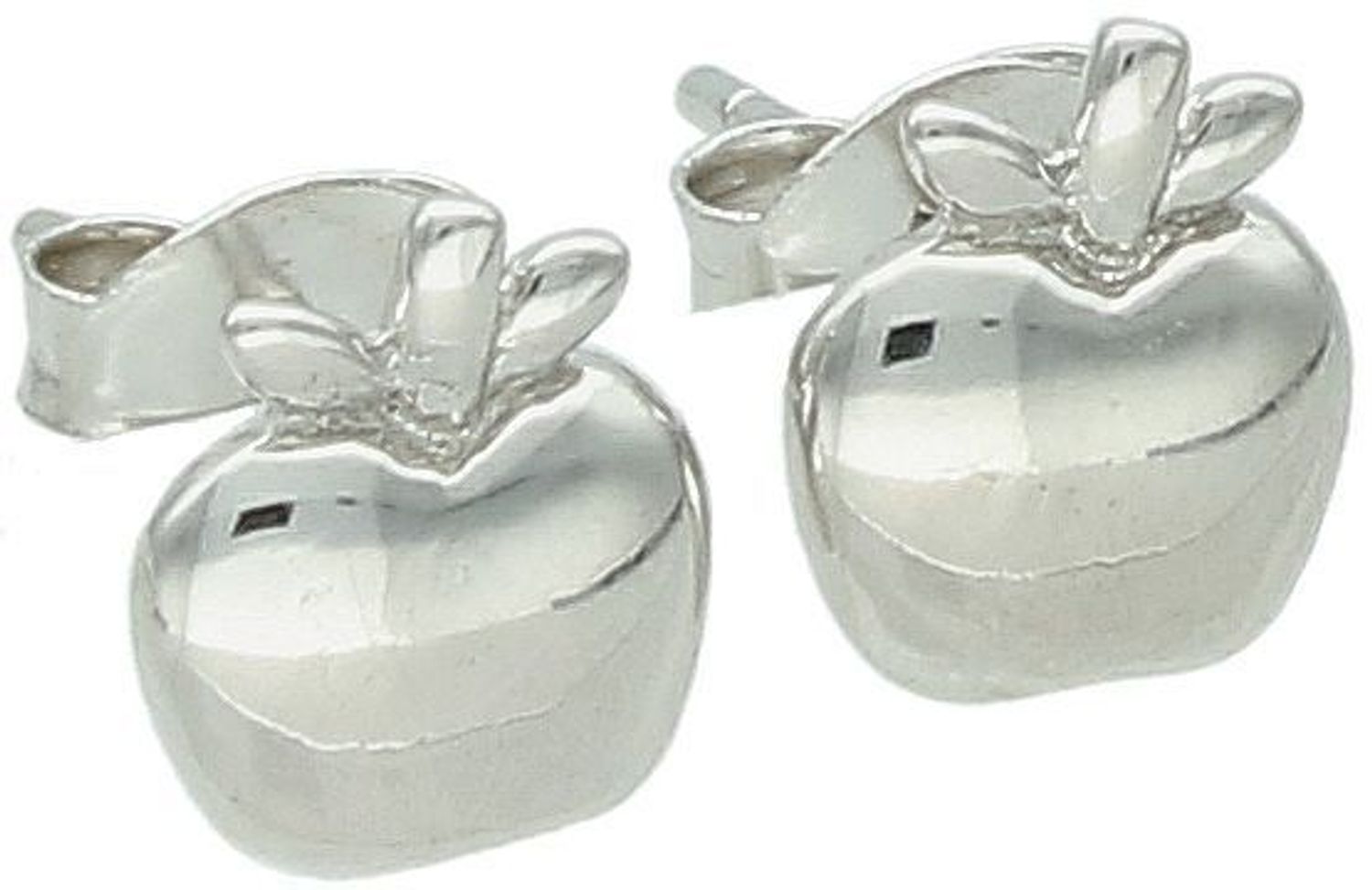 Urocze kolczyki dziecięce srebrne próba 925 w kształcie jabłuszek. Waga 0,90 g, wielkość 7 mm, zapięcie na sztyft. Model DIA-KLC-6911-925 – idealne dla najmłodszych.1.jpg