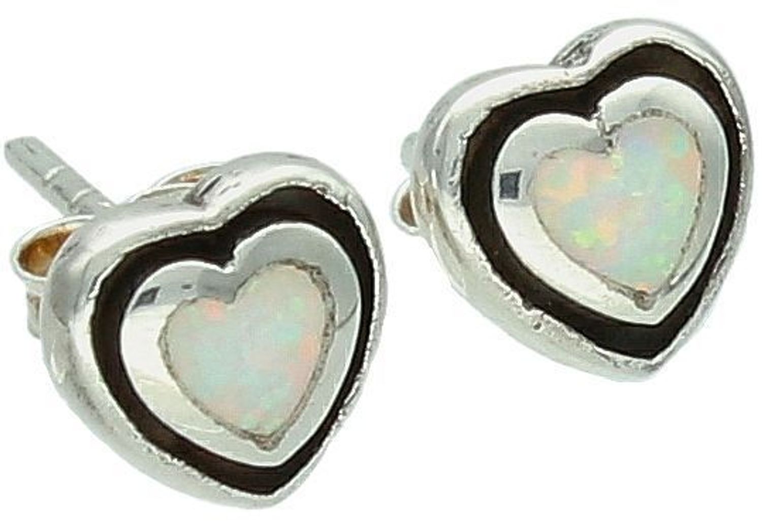 Kolczyki srebrne serca z opalem, próba 925.jpg