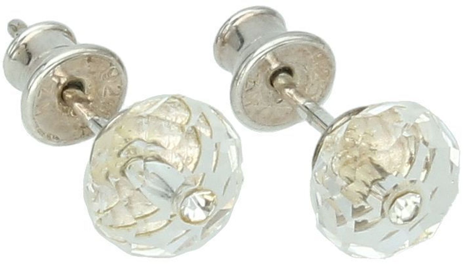 Srebrne kolczyki białe wkrętki 925, DIA-KLC-6957-925. Idealny prezent dla każdej kobiety. Srebrne kolczyki na sztyft. Srebrne kolczyki granatowe. Kolczyki srebrne damskie.1.jpg