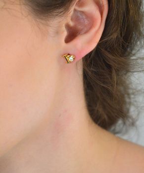 Kolczyki srebrne 925 DIA-KLC-6974-925 – pozłacane serca z cyrkonią, wielkość 8 mm, waga 1,30 g. Subtelna i romantyczna biżuteria – idealna na prezent (3).JPG