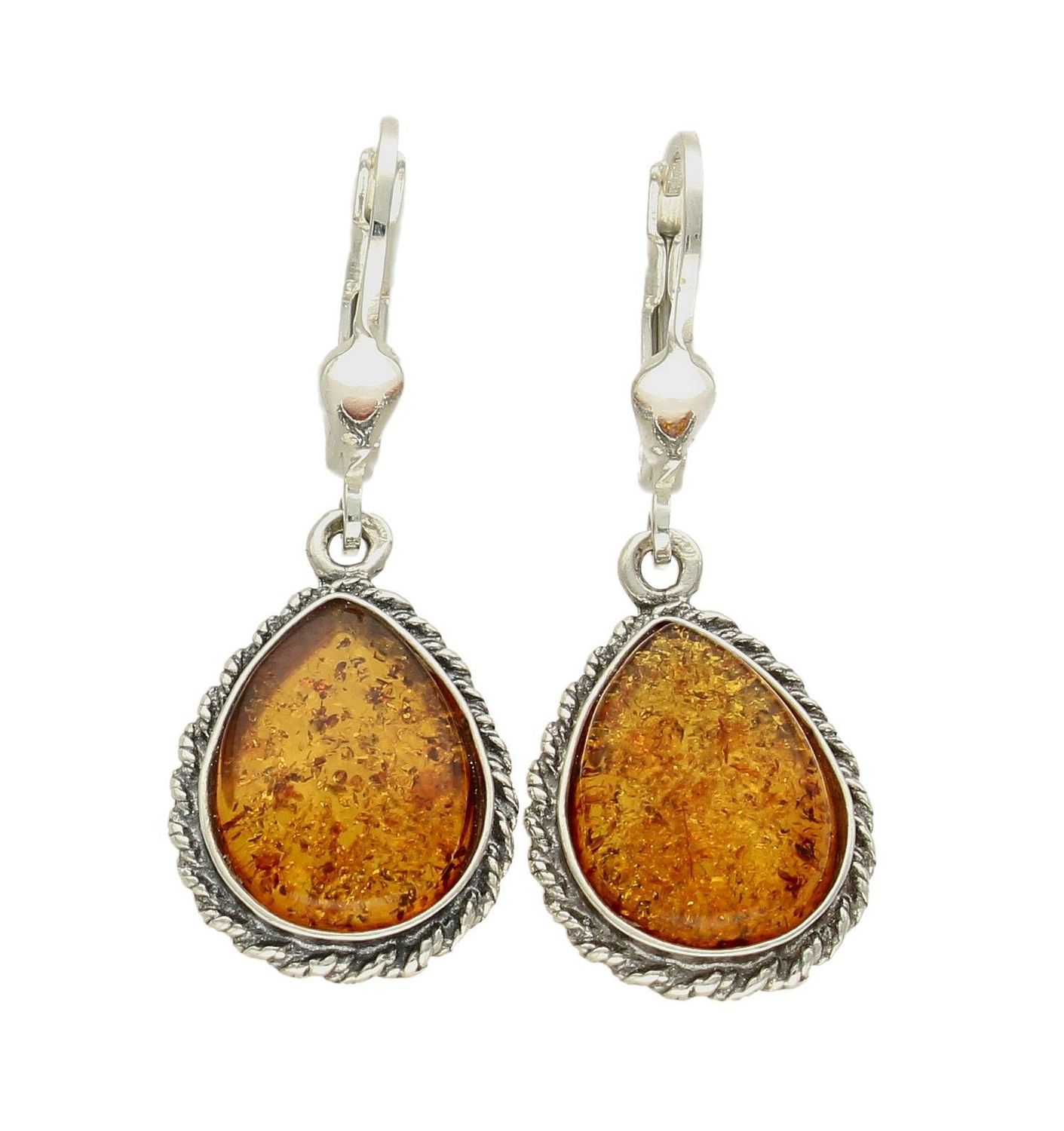 Kolczyki srebrne wiszące z bursztynem bałtyckim DIA-KLC-7080-925.  Kolczyki wiszące srebrne. Kolczyki łezki. Kolczyki srebrne na bigiel. Bursztyn bałtycki. Kolczyki srebrne z bursztynem. Kolczyki srebrne idealne na prezent.jpg