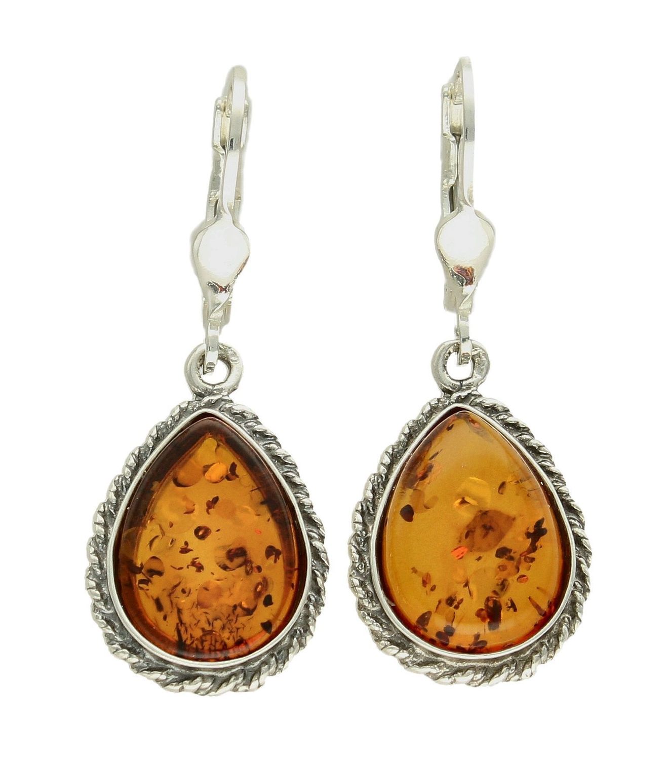 Srebrne kolczyki z bursztynem to modelem bardzo ciekawy, ponieważ dzięki ciepłej kolorystyce pięknie podkreśla on urodę zarówno jasnowłosych, jak i ciemnowłosych pań. Kolczyki wykonano ze srebra 925, jednak mają one delikatny.jpg