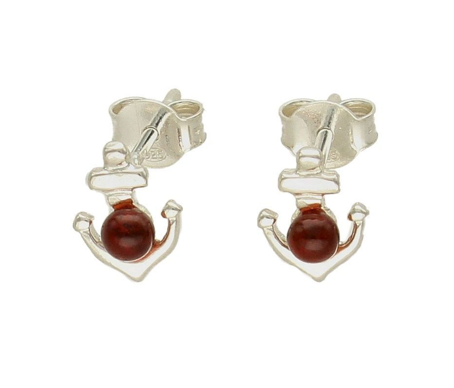 Kolczyki srebrne wkrętki kotwica z bursztynem DIA-KLC-7091-925. Kolczyki wkrętki srebrne. Kolczyki kotwica. Kolczyki srebrne na bigiel. Bursztyn bałtycki. Kolczyki srebrne z bursztynem. Kolczyki srebrne idealne na prezent.jpg