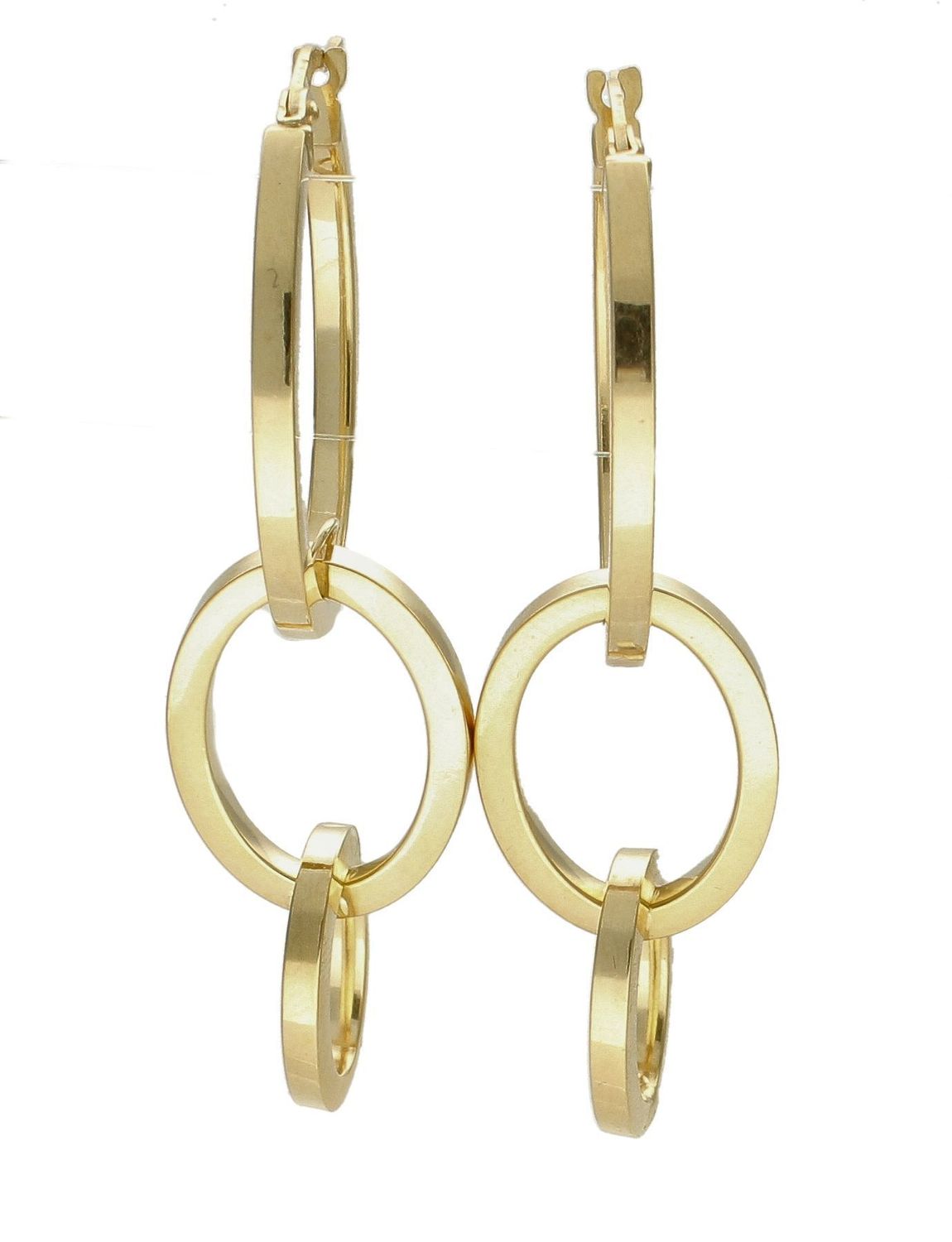 Prosty kształt w biżuteryjnym wydaniu. Wyjątkowe kolczyki inspirowane geometrycznym motywem owalnych kółeczek ukazują kolejną odsłonę biżuterii, w której został przełamany ponadczasowym blaskiem wyjątkowego kruszc.jpg