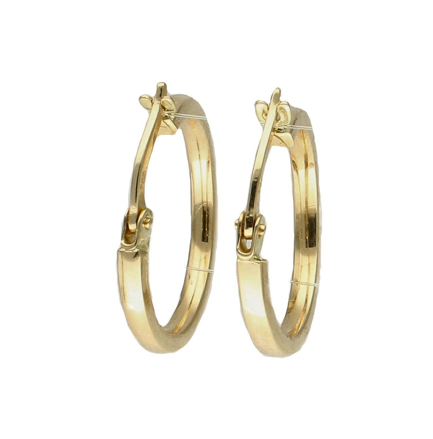 Złote kolczyki 585 kółeczka gładkie DIA-KLC-7830-585.  Piękne i kobiece kolczyki idealnie podkreślą subtelny urok minimalistycznych stylizacji. Doskonałe na prezent. Kolczyki kółeczka gładkie dod.jpg