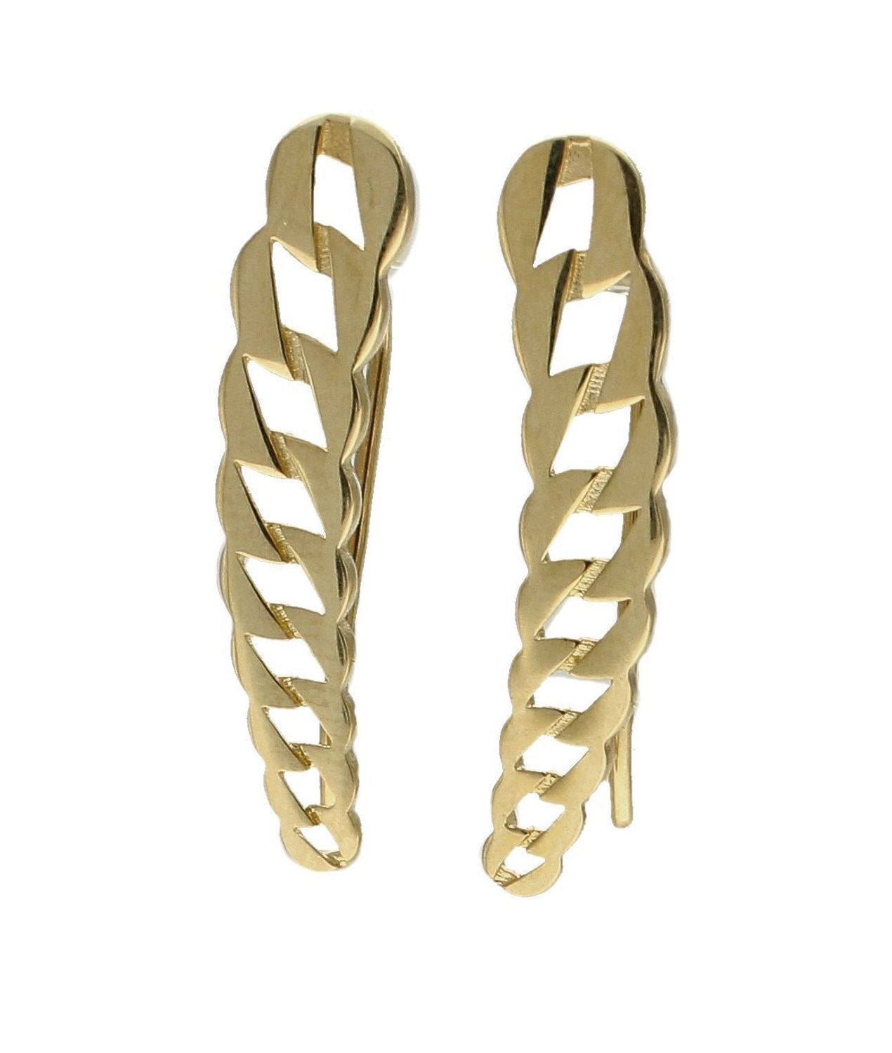 Złote kolczyki 585 nausznice DIA-KLC-7842-585. Nausznice będą idealną ozdobą zarówno do casualowych, jak i do wieczorowych kreacji, zwłaszcza w połączeniu ze zjawiskowym naszyjnikiem do kompletu. Złote kolczyki wykonane zosta.jpg