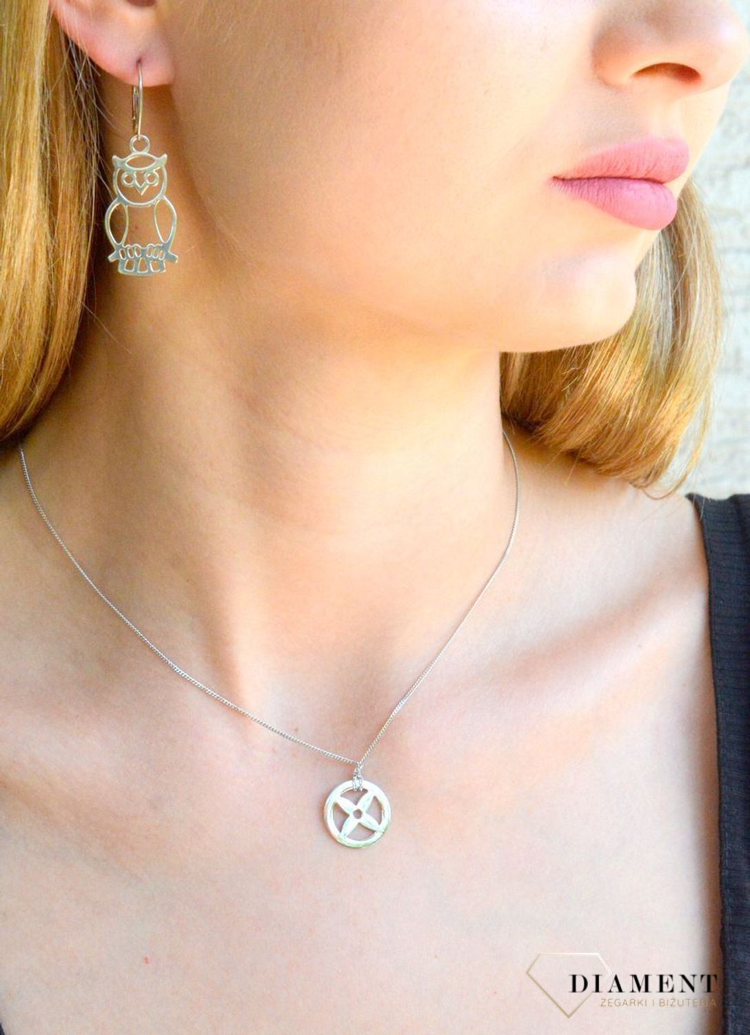 Srebrne kolczyki damskie 925 wiszące sowy DIA-KLC-8187-925. Srebrne kolczyki damskie. Srebrne kolczyki wiszące. Kolczyki srebrne z wiszącymi sowami. Kolczyki na bigiel idealne na prezent..jpg