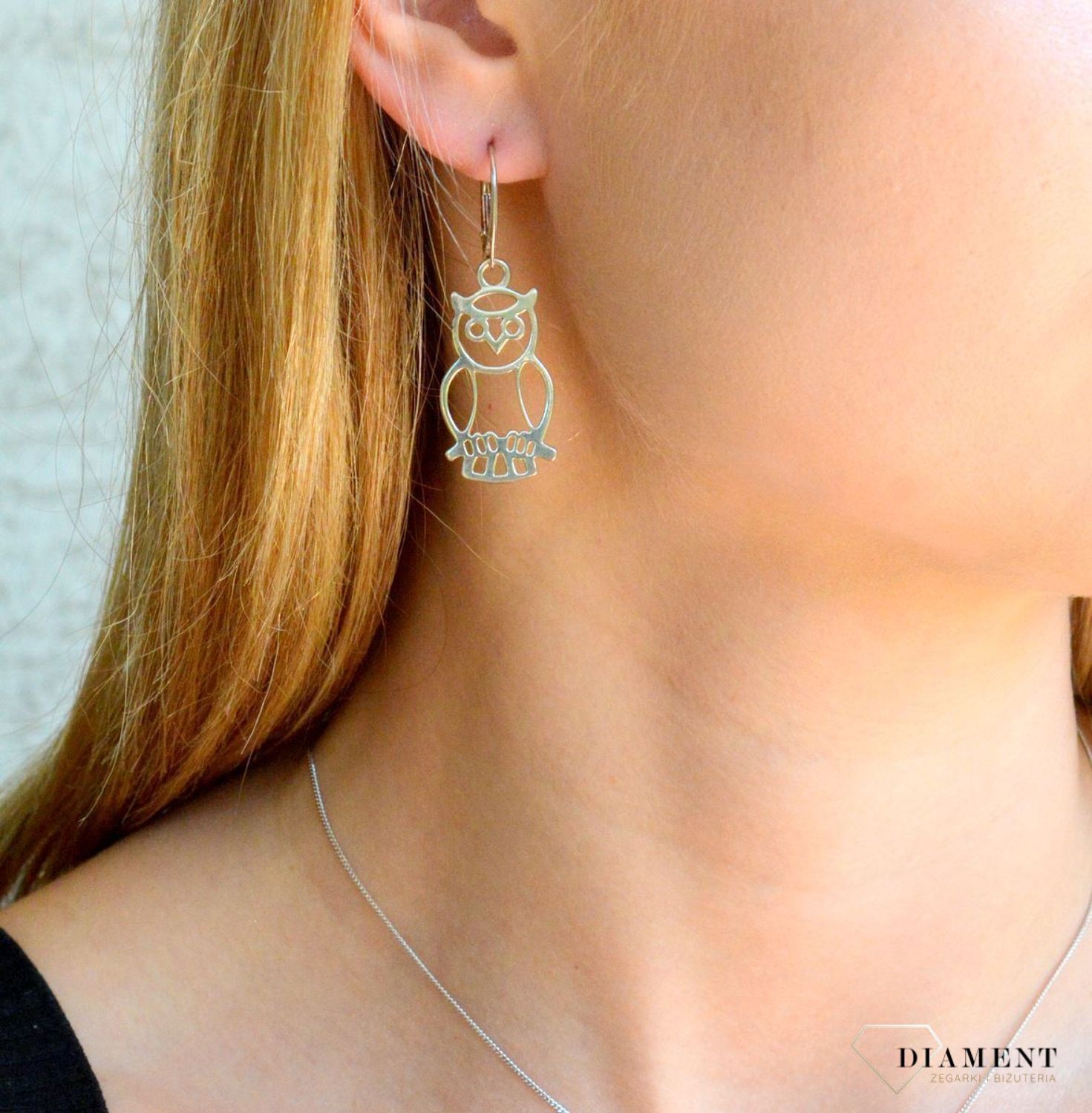 Srebrne kolczyki damskie 925 wiszące sowy DIA-KLC-8187-925. Srebrne kolczyki damskie. Srebrne kolczyki wiszące. Kolczyki srebrne z wiszącymi sowami. Kolczyki na bigiel idealne na prezent..jpg