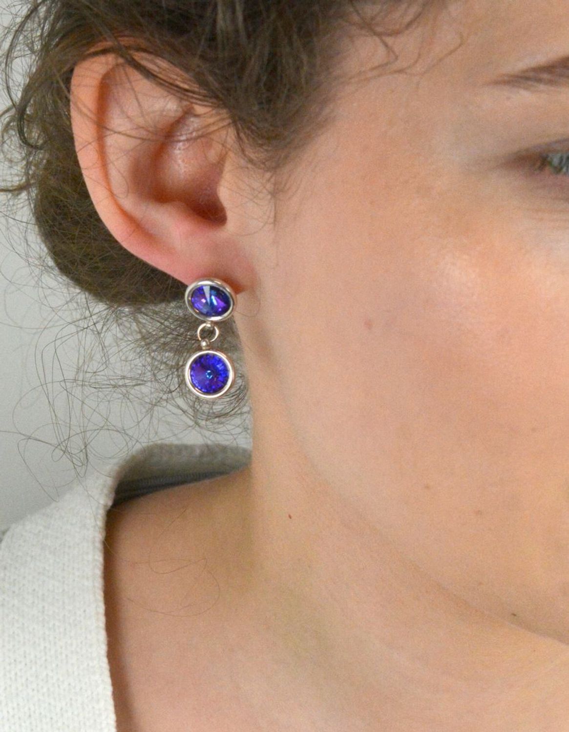 Srebrne kolczyki duże wiszące fioletowe cyrkonie DIA-KLC-8188-925.jpg