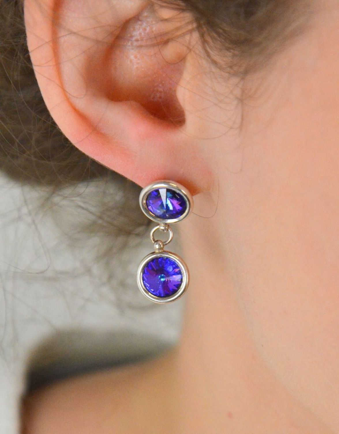 Srebrne kolczyki duże wiszące fioletowe cyrkonie DIA-KLC-8188-925.jpg