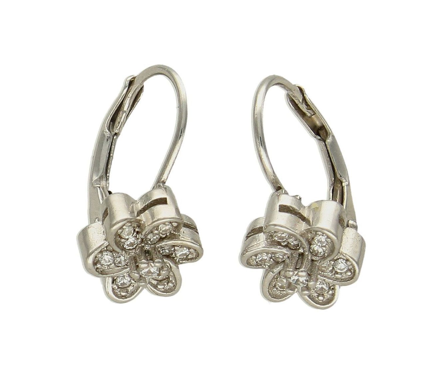 Kolczyki kwiatki srebrne zapięcie angielskie 925 DIA-KLC-8205-925. Eleganckie, srebrne kolczyki z ponadczasowym modnym motywem. Ich kształt jest uniwersalny, ponadczasowy a dzięki swojemu wyjątkowemu wykonaniu nadają się na pr.jpg