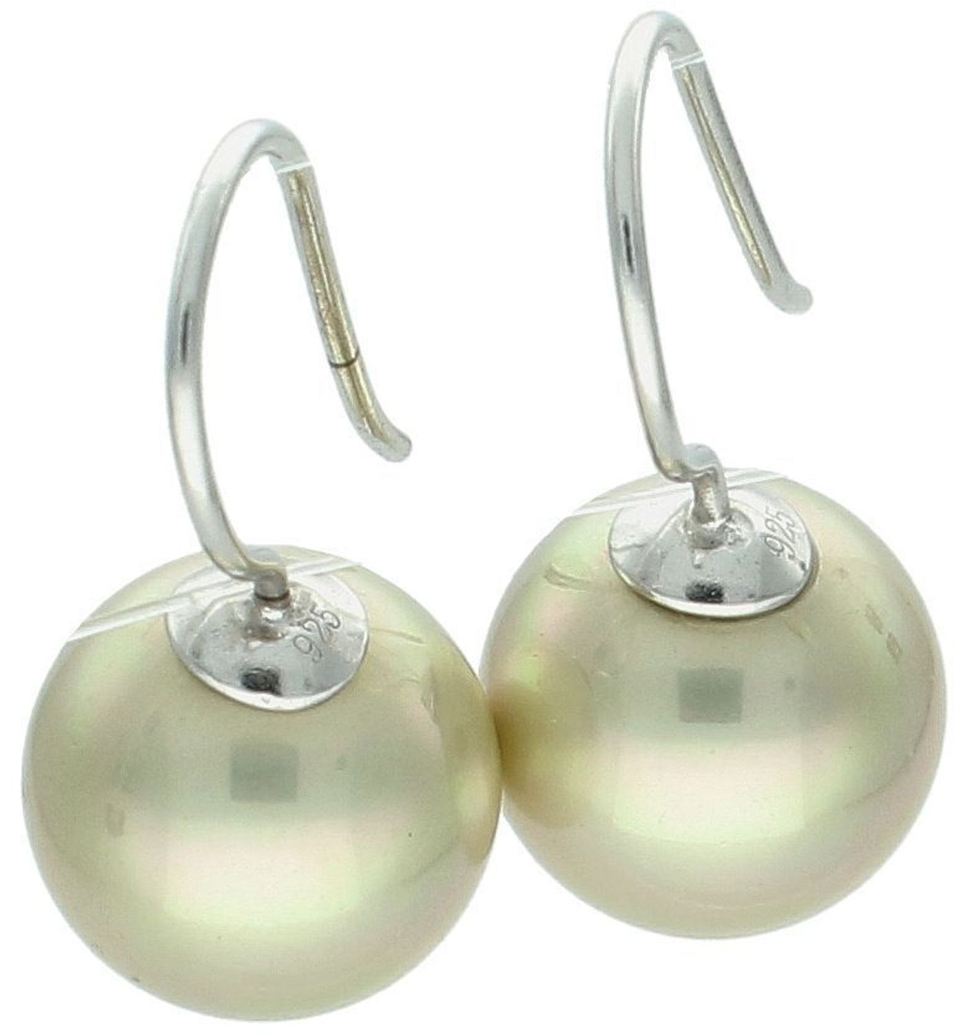 Piękne kolczyki damskie srebrne próby 925, zdobione perłą perłopławą. Bigiel otwarty, długość 2,5 cm, szerokość 1,3 cm, waga 6,00 g. Elegancja i subtelność.1.jpg