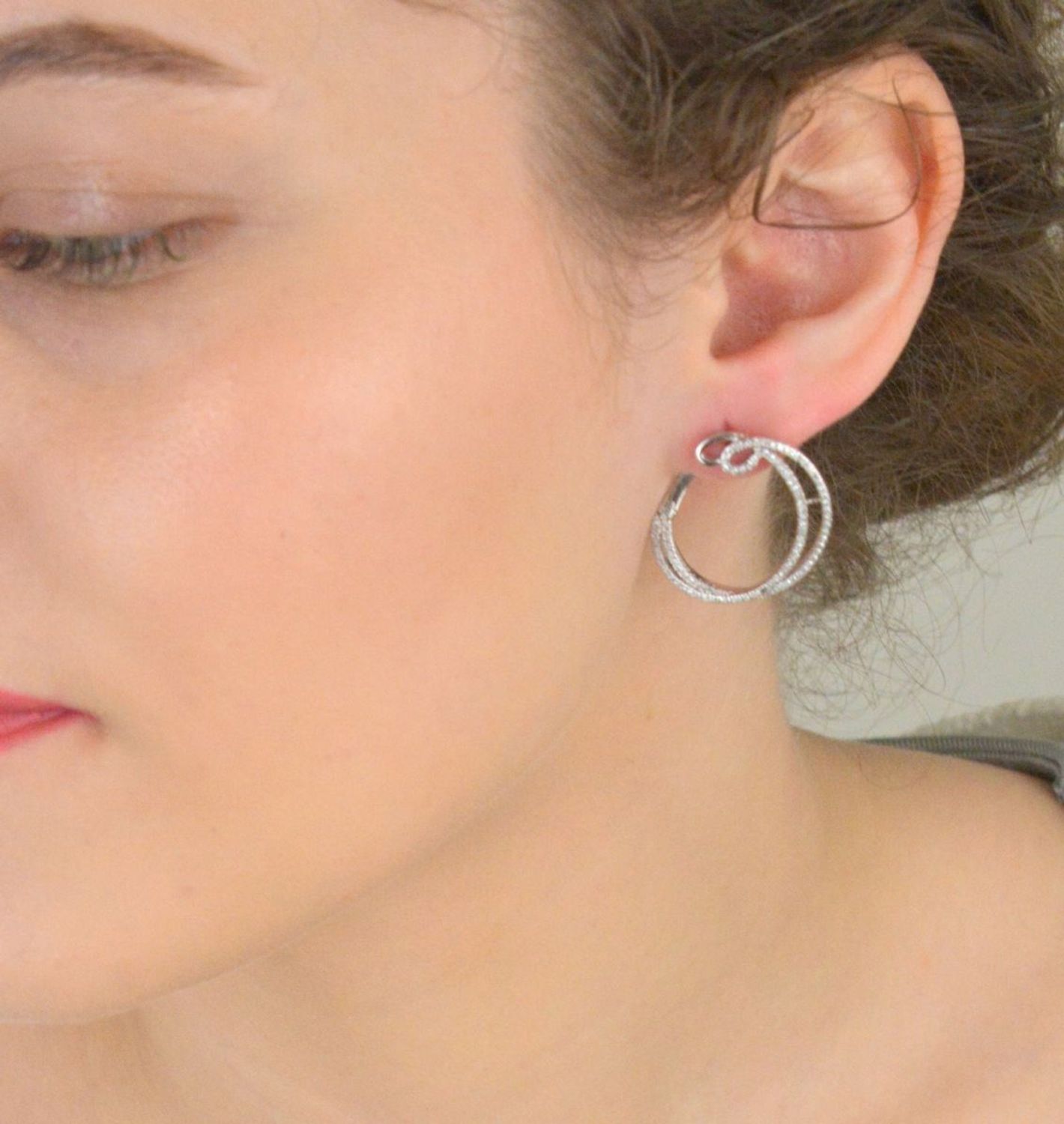 Srebrne kolczyki z cyrkoniami Geometryczne Kształty Księżyce DIA-KLC-8218-925.jpg