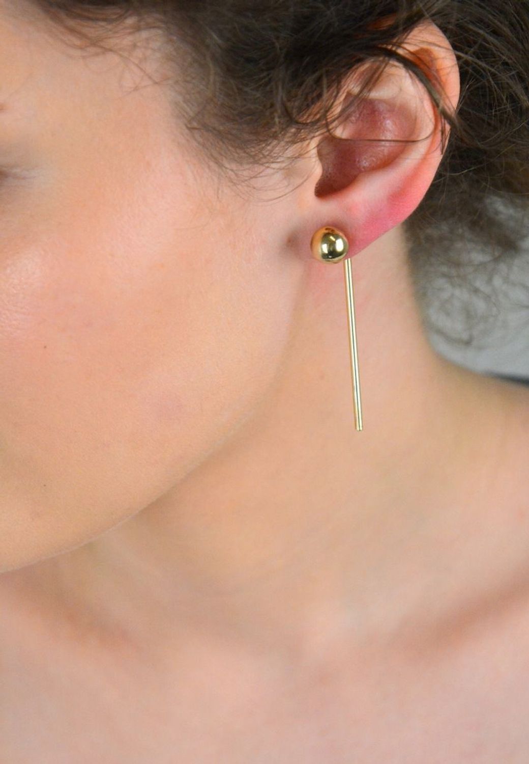 Kolczyki srebrne pozłacane 925 kulki z patyczkiem DIA-KLC-8219-925.jpg