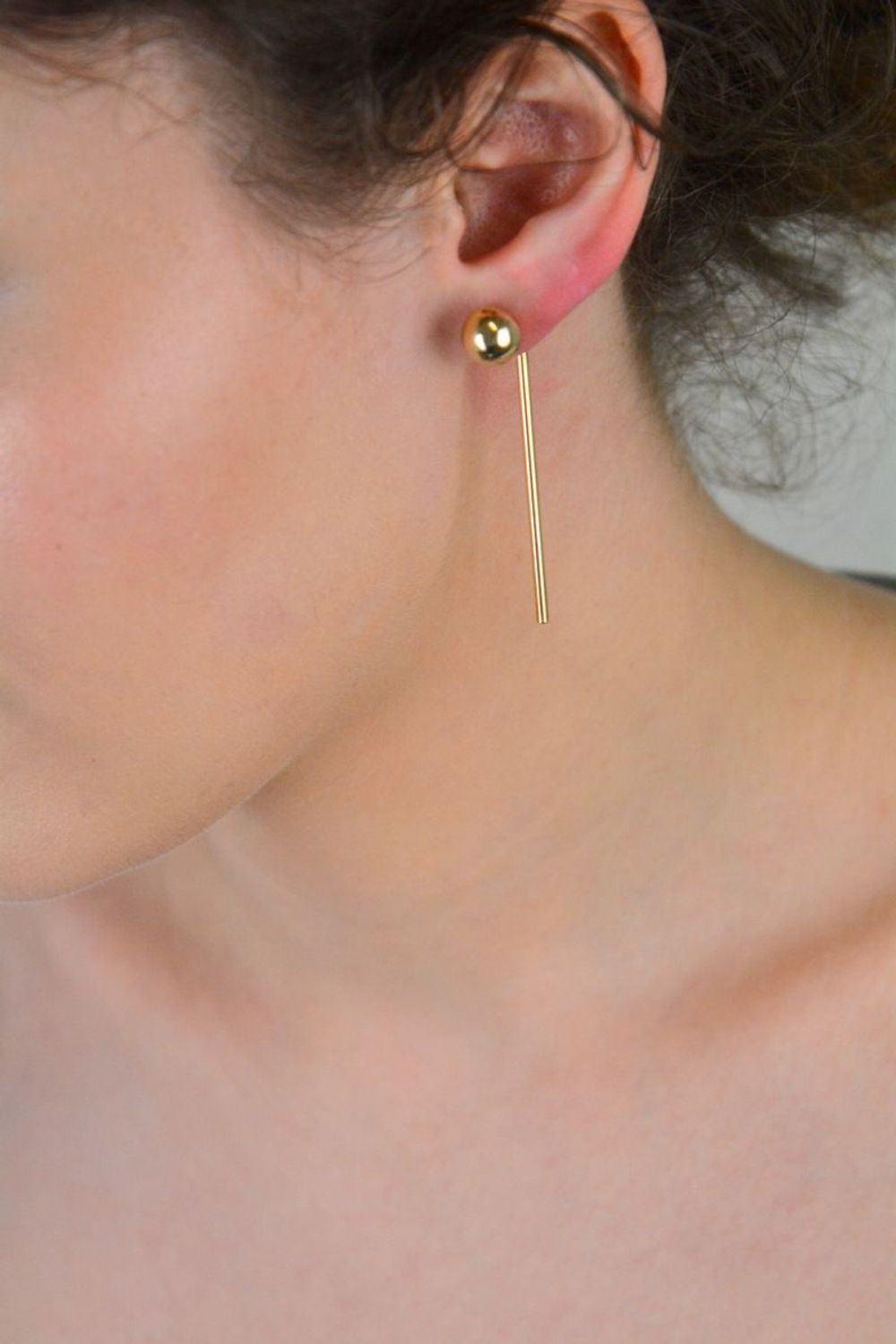 Kolczyki srebrne pozłacane 925 kulki z patyczkiem DIA-KLC-8219-925.jpg