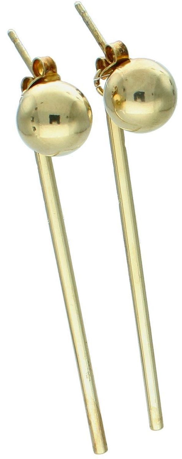 Kolczyki srebrne pozłacane 925 kulki z patyczkiem DIA-KLC-8219-925.jpg