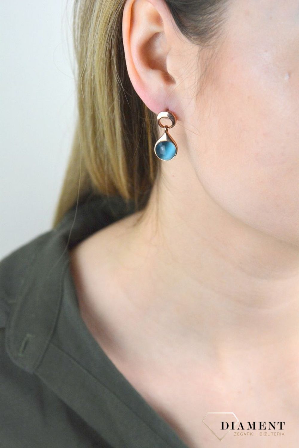 Kolczyki pozłacane Kocie Oko DIA-KLC-8223-925.jpg