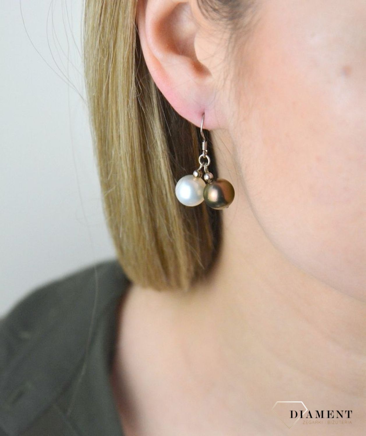 Kolczyki srebrne Podwójne perełki 925 DIA-KLC-8247-925.jpg