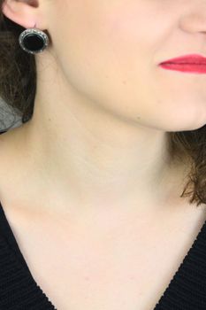 kolczyki srebrne z markazytami, kolczyki z czarnym kamieniem, biżuteria vintage, kolczyki srebrne 92 (3).jpg