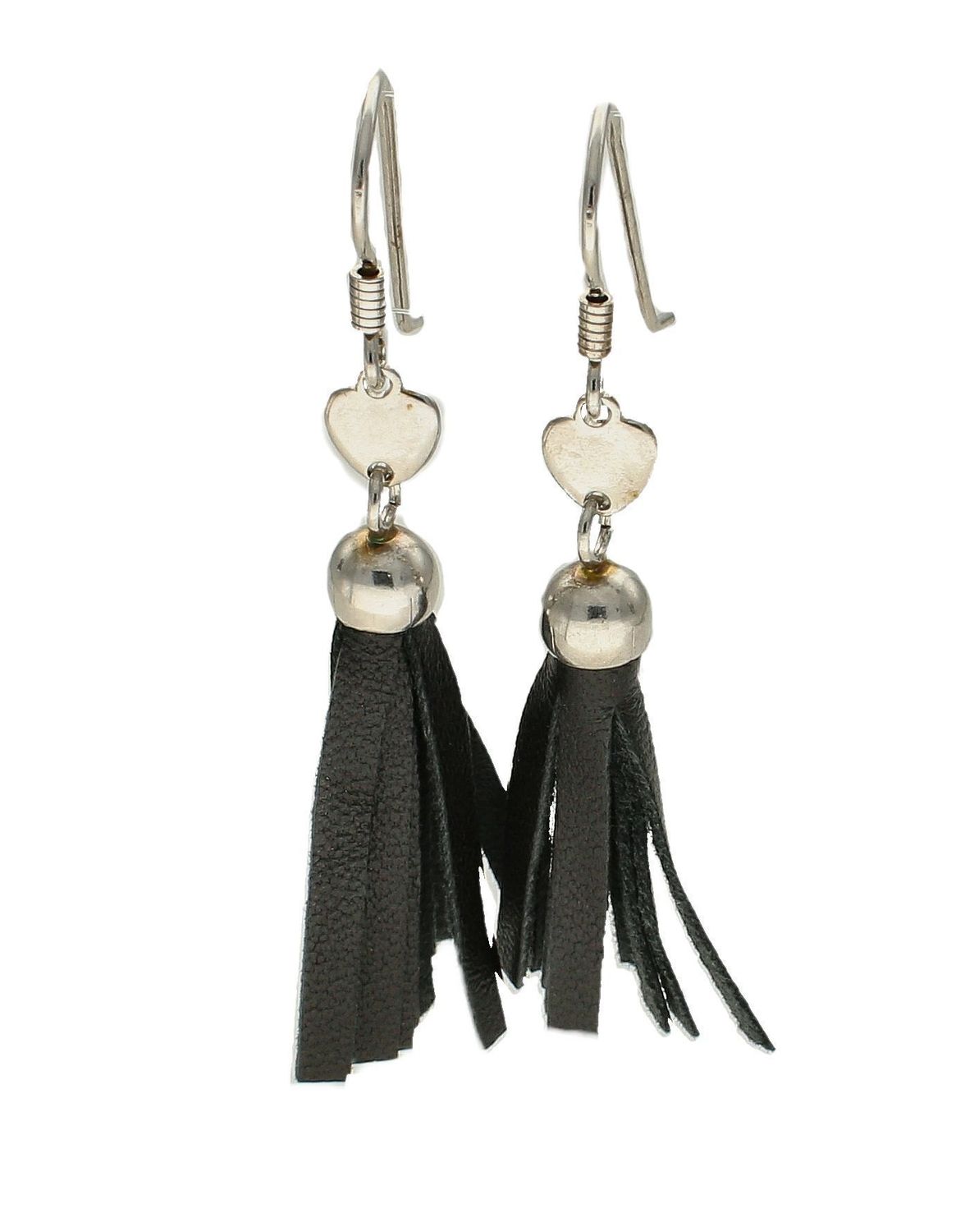 Kolczyki srebrne wiszące chwosty frędzle czarne DIA-KLC-8265-925.jpg
