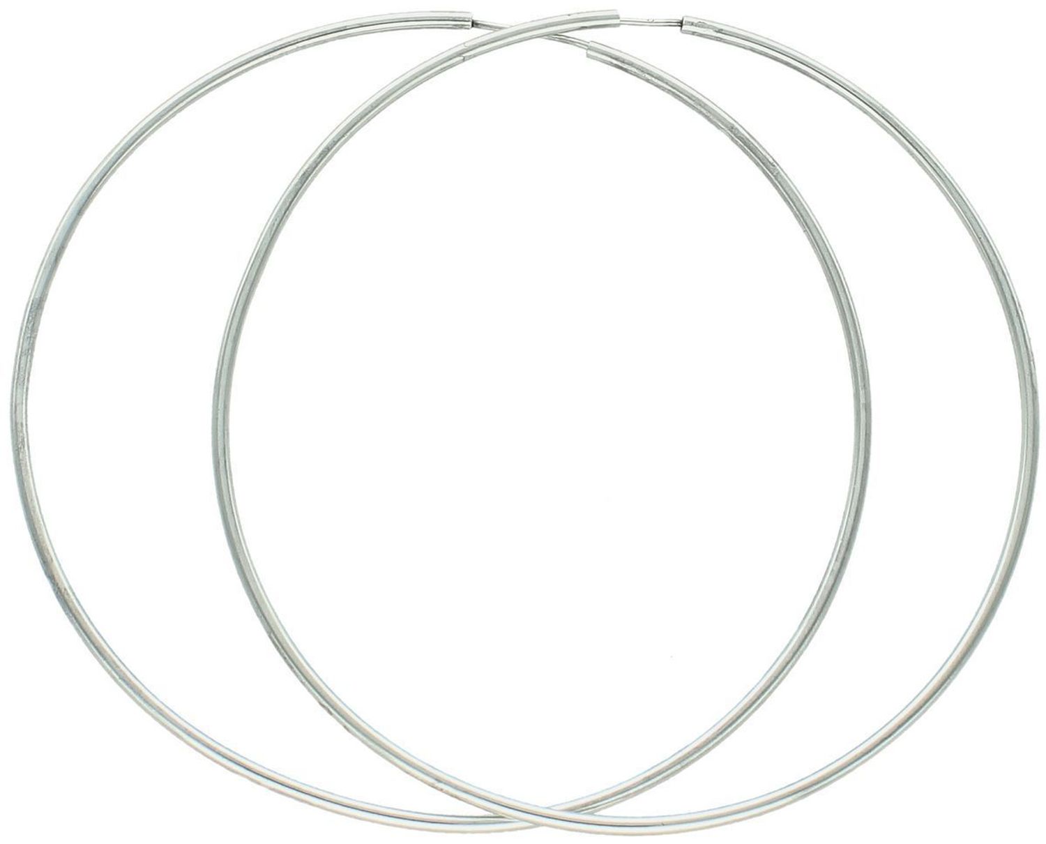 Kolczyki srebrne 925 w formie dużych kół, obwód 27 cm, szerokość 2 mm, waga 9,85 g. Model DIA-KLC-8510-925. Klasyczne zapięcie szarnir. Efektowny styl.11.jpg