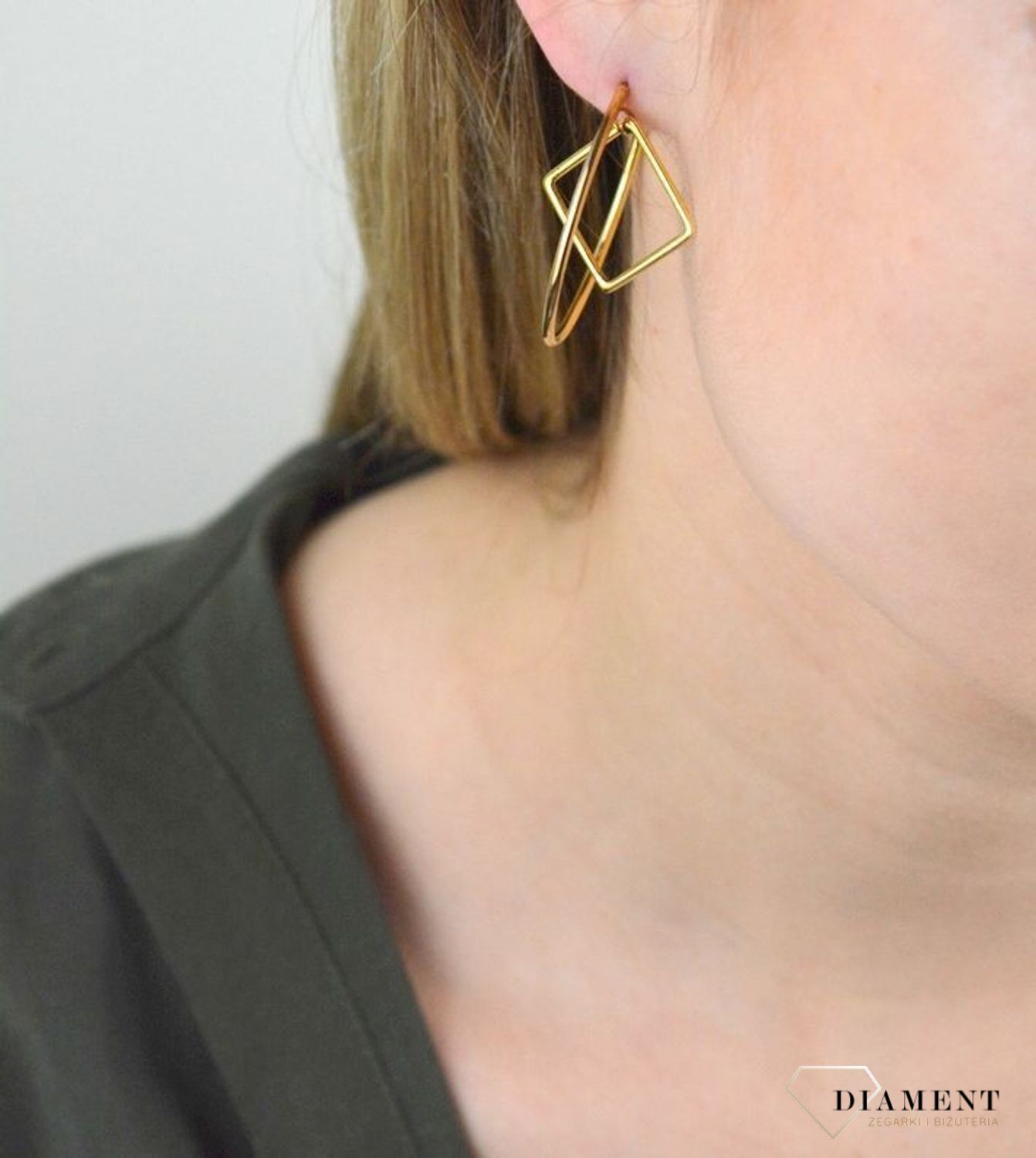 Srebrne kolczyki kółka z kwadratową zawieszką DIA-KLC-8513-925.jpg