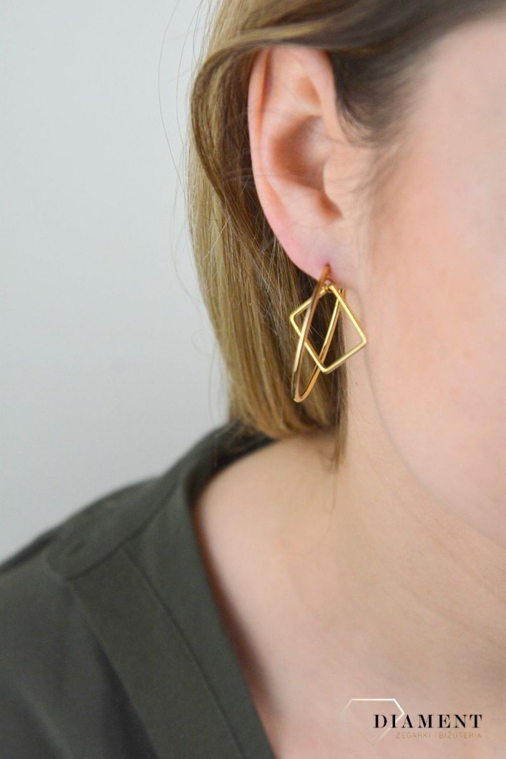 Srebrne kolczyki kółka z kwadratową zawieszką DIA-KLC-8513-925.jpg