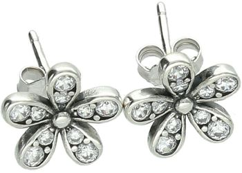 Kolczyki srebrne 925 DIA-KLC-8633-925 – kwiatki z cyrkoniami, 1 cm, zapięcie na sztyft.jpg