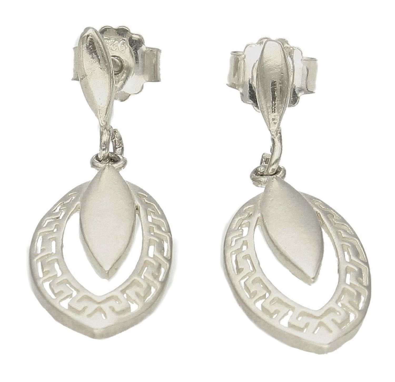 Kolczyki srebrne  Owalna droga Grecka  DIA-KLC-8705-925 Srebrne kolczyki zapinane na ponadczasowe zapięcie typu sztyft, zostały wykonane z najwyższej jakości srebra próby 925. Idealny pomysł na prezent..jpg